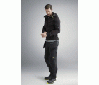 8002 Chaqueta con capucha de forro polar elástico Polartec® Power Stretch® 2.0 FlexiWork negro